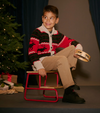 HATLEY HOLIDAY ELKS SHAWL COLLAR CARDIGAN