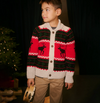 HATLEY HOLIDAY ELKS SHAWL COLLAR CARDIGAN