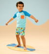 HATLEY BLUE SHORT SLEEVE RASH GUARD