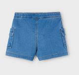 MAYORAL CARGO DENIM SHORTS