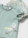 MAYORAL NEWBORN 4 PIECE FLORAL SET - JADE