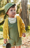 MAYORAL BABY 3 PIECE DUNGAREES SET - SAGE