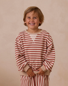 RYLEE + CRU CREWNECK SWEATER - POPPY STRIPE