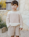 RYLEE + CRU JACQUES SWEATER - POPPY STRIPE