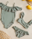 RYLEE + CRU ONE PIECE SWIMSUIT - EUCALYPTUS