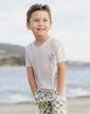 RYLEE + CRU SHORT SLEEVE RASH GUARD - STONE