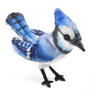 FOLKMANIS MINI BLUE JAY FINGER PUPPET