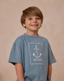 RYLEE + CRU RELAXED TEE - ANCHOR