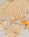 RYLEE + CRU SUMMER SET - MARIGOLD CHECK