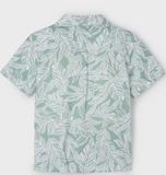 MAYORAL TROPICAL PRINT SHIRT - DARK LAUREL