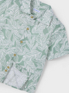 MAYORAL TROPICAL PRINT SHIRT - DARK LAUREL