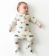 KYTE ZIPPERED FOOTIE - VINTAGE TRUCK