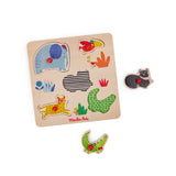 MOULIN ROTY 'ANIMAL PEG' WOOD PUZZLE