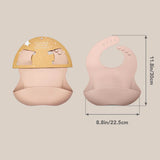 NOÜKA SILICONE BIB - SOFT BLUSH