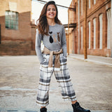 MAYORAL TWEEN PLAID CULOTTE PANT
