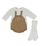 MAYORAL BABY KNIT OVERALLS SET