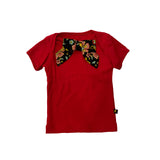 ELECTRIK KIDZ RED TEE W/FLOWER BOW TIE - 0-3M