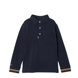 MAYORAL LONG SLEEVE POLO - NAVY