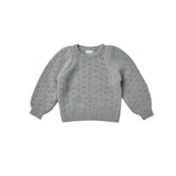RYLEE + CRU KNITTED PULLOVER - DUSTY BLUE