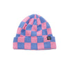 HEADSTER 'CHECK YOURSELF' BEANIE - PINK AND PURPLE