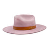 HEADSTER TOPPER FEDORA - 'PEARLY PINK'