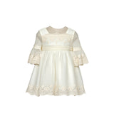 ABEL & LULA BABY LACE EMBROIDERED TULLE DRESS