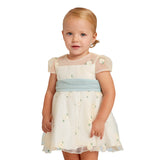 ABEL & LULA BABY EMBROIDERED TULLE DRESS