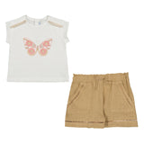 MAYORAL BABY BUTTERFLY SHORT SET