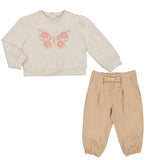 MAYORAL BABY BUTTERFLY SWEATER SET