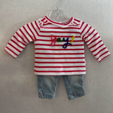 NOPPIES RED STRIPE SET