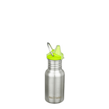 KLEAN KANTEEN KID CLASSIC SIPPY 12OZ BRUSHED SILVER