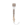 WOODEN AND SILICONE BABY PACIFIER CLIP