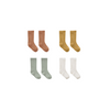 QUINCY MAE IVORY/SPRUCE/AMBER/OCRE 4 PACK SOCK SET
