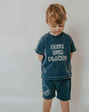 TURTLEDOVE ORGANIC SAVE OUR PLANET EMBROIDERED SHIRT