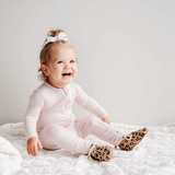 KYTE ZIPPERED BLUSH ROMPER